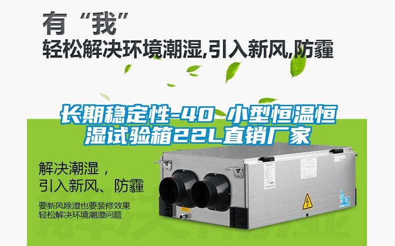 長期穩(wěn)定性-40℃小型恒溫恒濕試驗(yàn)箱22L直銷廠家