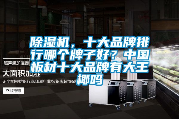 除濕機，十大品牌排行哪個牌子好？中國板材十大品牌有大王椰嗎