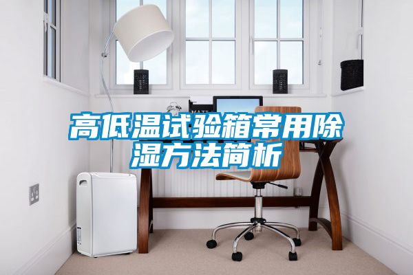 高低溫試驗(yàn)箱常用除濕方法簡析